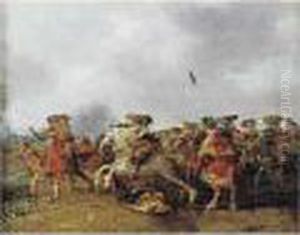 Charge De Cavalerie by Pieter Meulenaer
