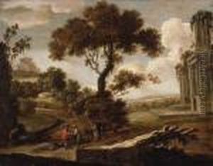 A Landscape With A Gentleman Having His Fortune Told