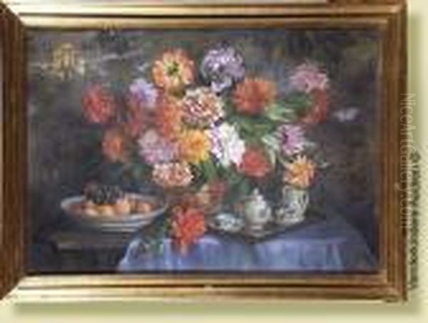 Naturemorte Aux Fleurs Et Aux Fruits - view 1