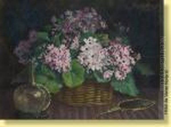 Composition Aux Fleurs Et Au Verre De Liege - view 1