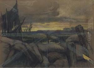 La Premiere Ligne Allemande by Henri Georges Jean Isidore Meunier