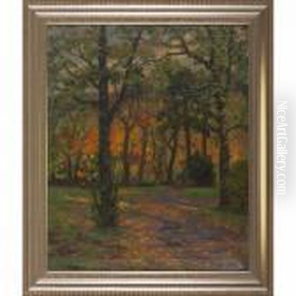 Autumn Landscape With Figures - view 1