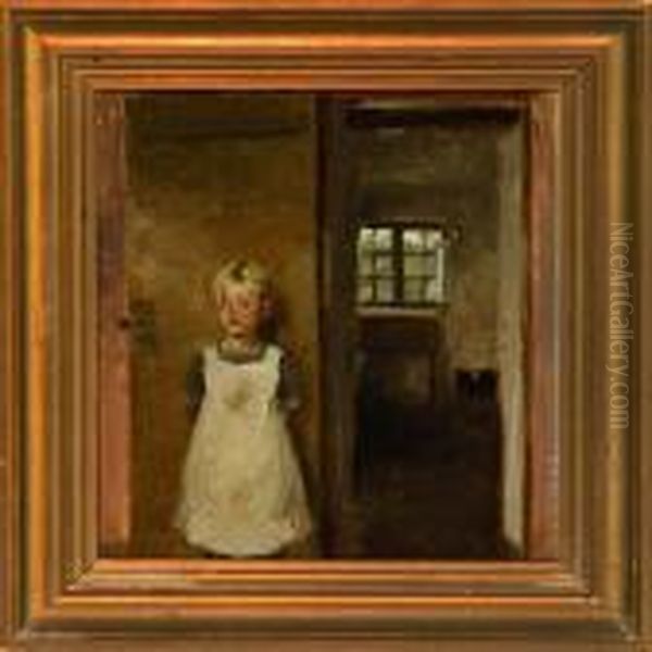Little Girl At Adoorway - view 1