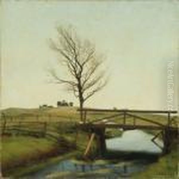 Landscape With Bridge Across Stream - view 1