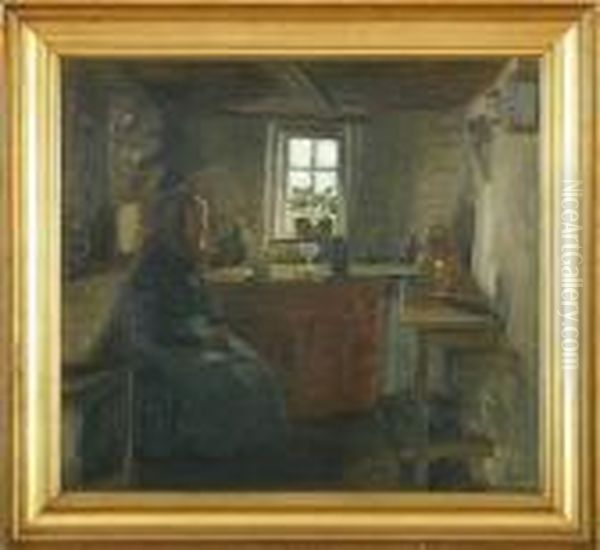 Interior With Old Woman - view 1