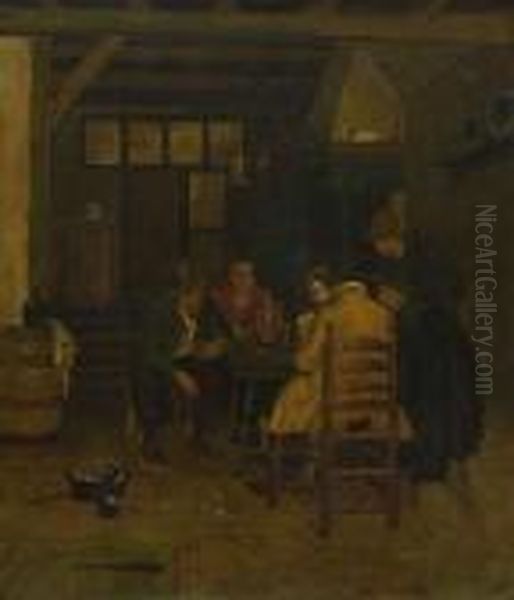 Kartenspieler In Der Wirtsstube - view 1