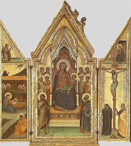 Triptych 1335-40 by Bernardo Daddi