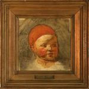 Children With Red Skullcap by Ernst Meyer