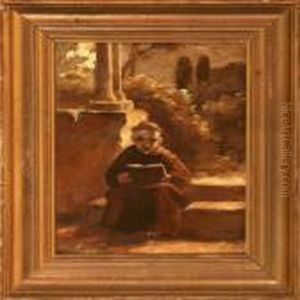 A Reading Monk by Ernst Meyer
