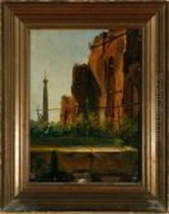 Ruins In Piperno by Ernst Meyer