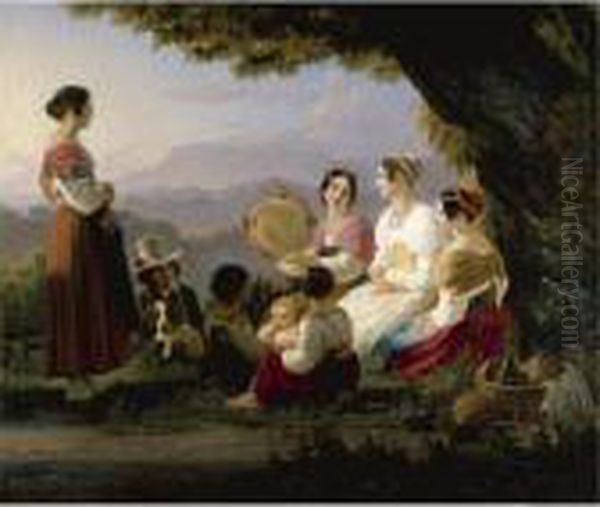 An Outing In The Monti Albani Hills, Near Rome - view 1