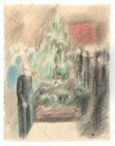 Der Weihnachtsbaum Im Waisenhaus In Bern by Otto Friedrich Meyer-Amden