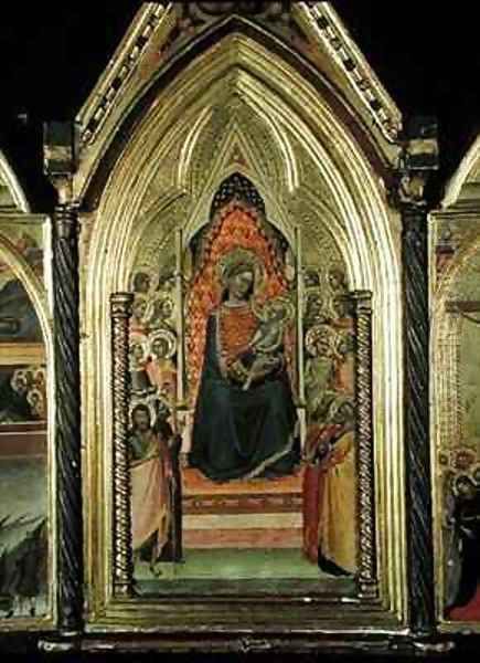 Triptych of the Virgin and Child Enthroned - view 1
