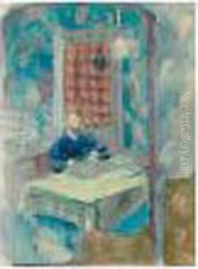 Selbstbildnis In Mobliertem Zimmer In Wollishofen Selbstbildnis In Mobliertem Zimmer In Wollishofen