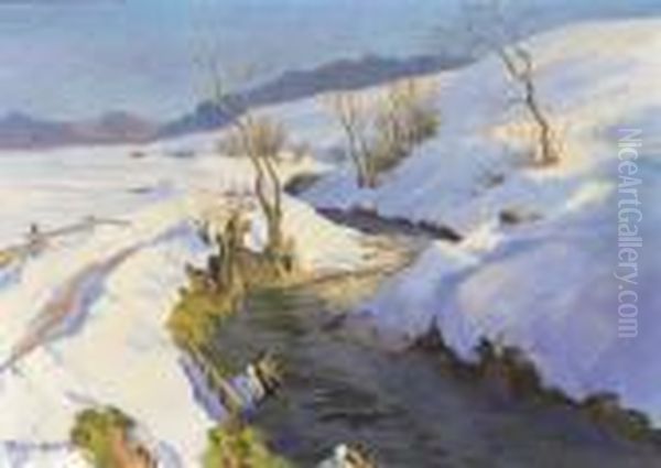 Bachlein Im Winter - view 1