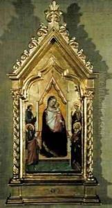 Madonna Enthroned by Bernardo Daddi