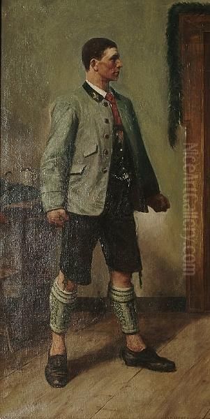 Portrait Of A Man In Traditional Dress In An Interior - view 1