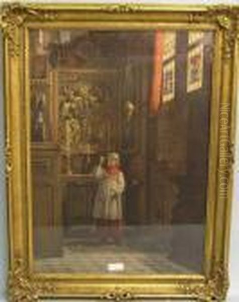Kircheninterieur Mit Ministrant - view 1