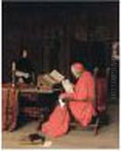 Eine Interessante Lekture (a Good Read) by Franz Eduard Meyerheim