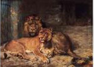 < Lion Et Lionne >. < Lion Et Lionne >.