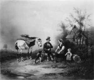 Signiert Und Datiert Unten Links: W. Meyerheim 1841. by Wilhelm Alexander Meyerheim