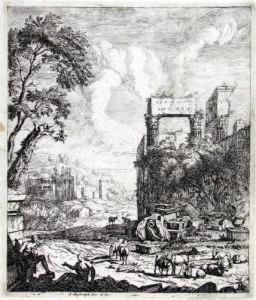 Klassische Landschaft Mit Schafherde by Aelbert Meyeringh