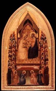 Coronation of the Virgin 2 by Bernardo Daddi