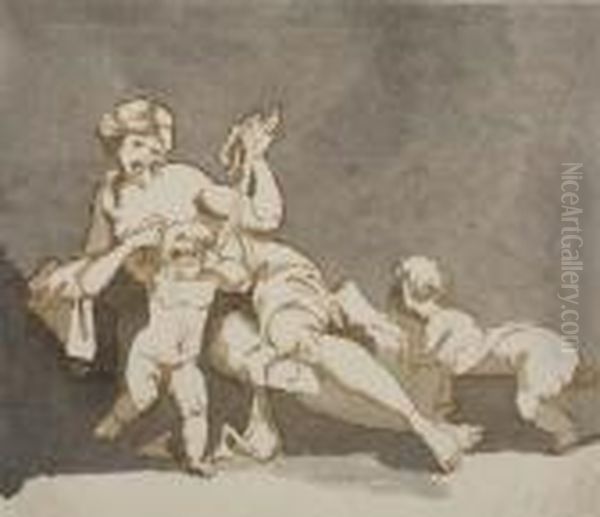Venus Blindfolding Cupid - view 1