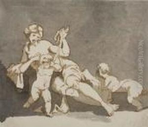 Venus Blindfolding Cupid