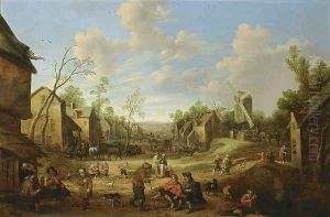 Village Street 1650s by Joost Cornelisz. Droochsloot