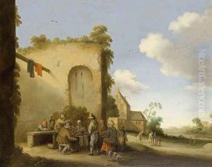 Village Street 1639 by Joost Cornelisz. Droochsloot