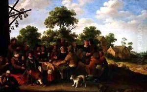 Village Feast by Joost Cornelisz. Droochsloot