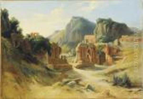 Ruins In The Roman Campagna - view 1