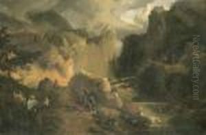 Roland And Oliver At The Battle Of Roncesvalles by Achille-Etna Michallon