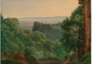 Paysage D'auvergne by Achille-Etna Michallon