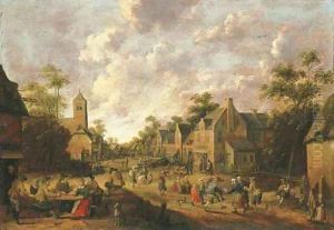 A village kermesse by Joost Cornelisz. Droochsloot
