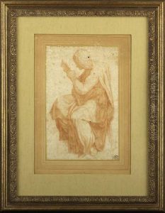 Study Of The Persian Sibyl
After Michelangelo's Fresco At The Sistine Chapel by Michelangelo Buonarroti