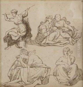 Etude De Figures by Michelangelo Buonarroti