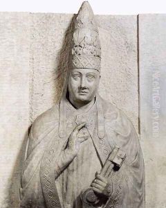 Tomb of Boniface VIII [detail #1] by Arnolfo Di Cambio