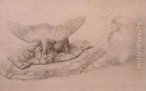 The Giant Tityus Having His Liver Eaten By A Vulture