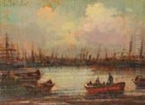 Marina Di Livorno by Guglielmo Micheli