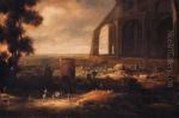 Nimrod Overseeing The Building Of The Tower Of Babel - view 1