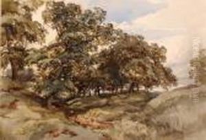 A Norfolk Wooded Landscape by John Middleton