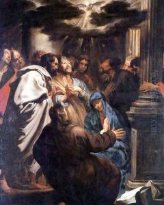 The outpouring of the Holy Spirit