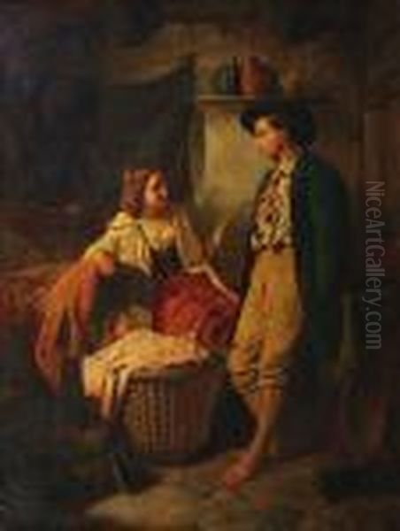 Young Family In An Interior - view 1