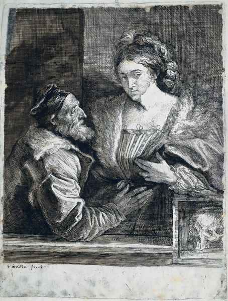 Titian's Self Portrait with a Young Woman - view 1