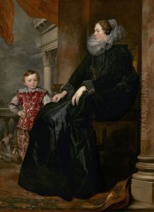Genoese Noblewoman with her Son 1626