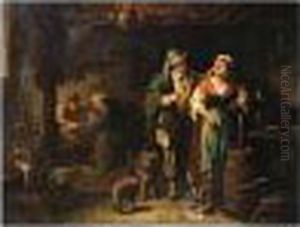 Attributed To Henry , ''chubby Cheeks''' Oil On Canvas, 51 X 69 Cm.; 20 X 26 In by William Henry Midwood