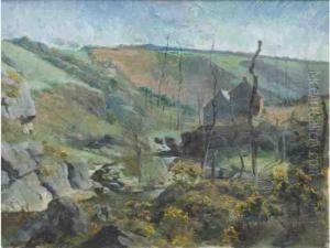 Le Ruisseau Dans La Campagne Bretonne by Arthur Midy