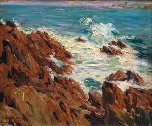 Cote Rocheuse A Raguenes by Arthur Midy